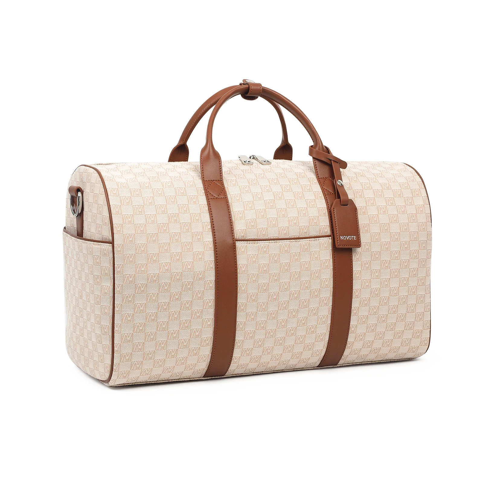 H52bcbcd04d354049b8a36156143cee28i.webp Cabin Use Travel Leather Weekender Bag Carry on Baggage Duffle Bag Handmade L... - Image 1